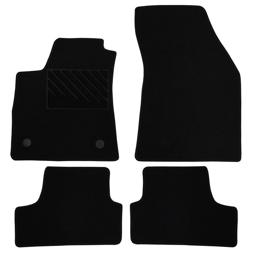 Πατάκια δαπέδου μοκέτας Tuft μαύρα για Renault Megane IV 4τμχ