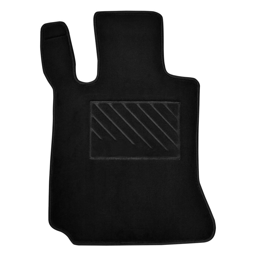 Πατάκια δαπέδου μοκέτας Tuft μαύρα για Mercedes C - Class (W204) 4τμχ