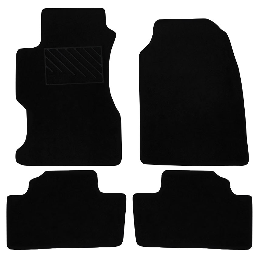 Μοκέτα Tuft μαύρη για Honda Civic Type R 3D (VII) 4τμχ