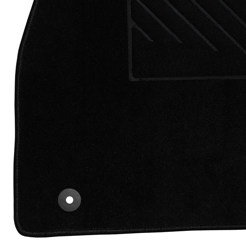 Μοκέτα Tuft μαύρη για Opel Insignia (A) με στρογγυλά κουμπώματα 4τμχ