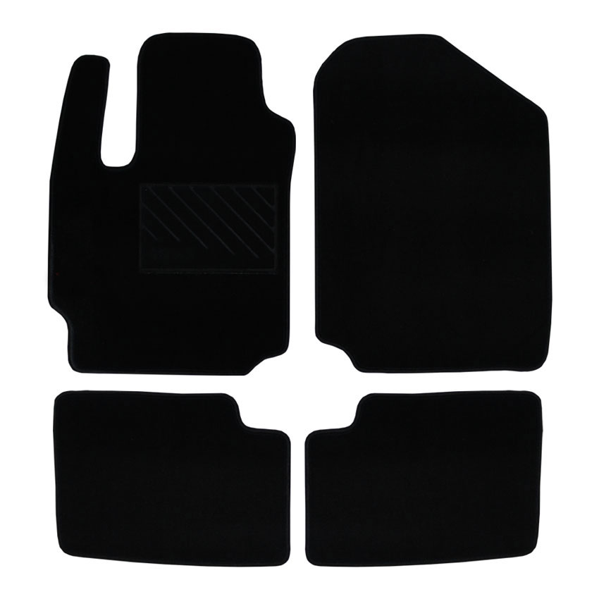 Μοκέτα Tuft μαύρη για Daihatsu Sirion (M300) 4τμχ