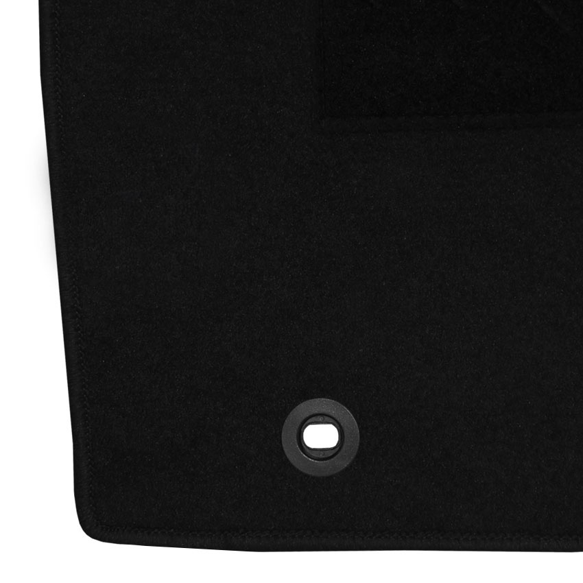 Μοκέτα Tuft μαύρη για Ford Fiesta V / Fusion με οβάλ κουμπώματα