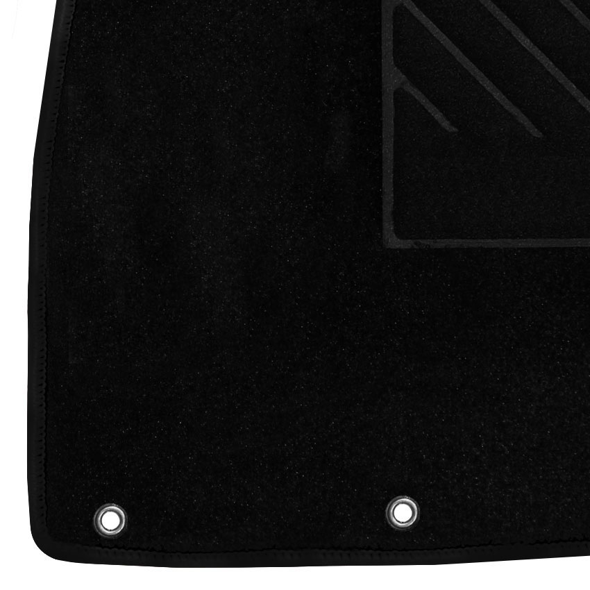 Μοκέτα Tuft μαύρη για Honda Civic VIII 5D με κουμπώματα δαχτυλίδια 4τμχ