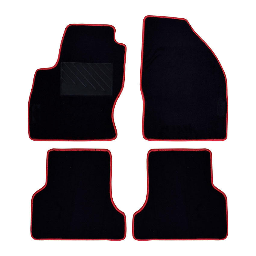 Πατάκια δαπέδου μοκέτας Tuft μαύρα για Ford Focus (II) 4τμχ