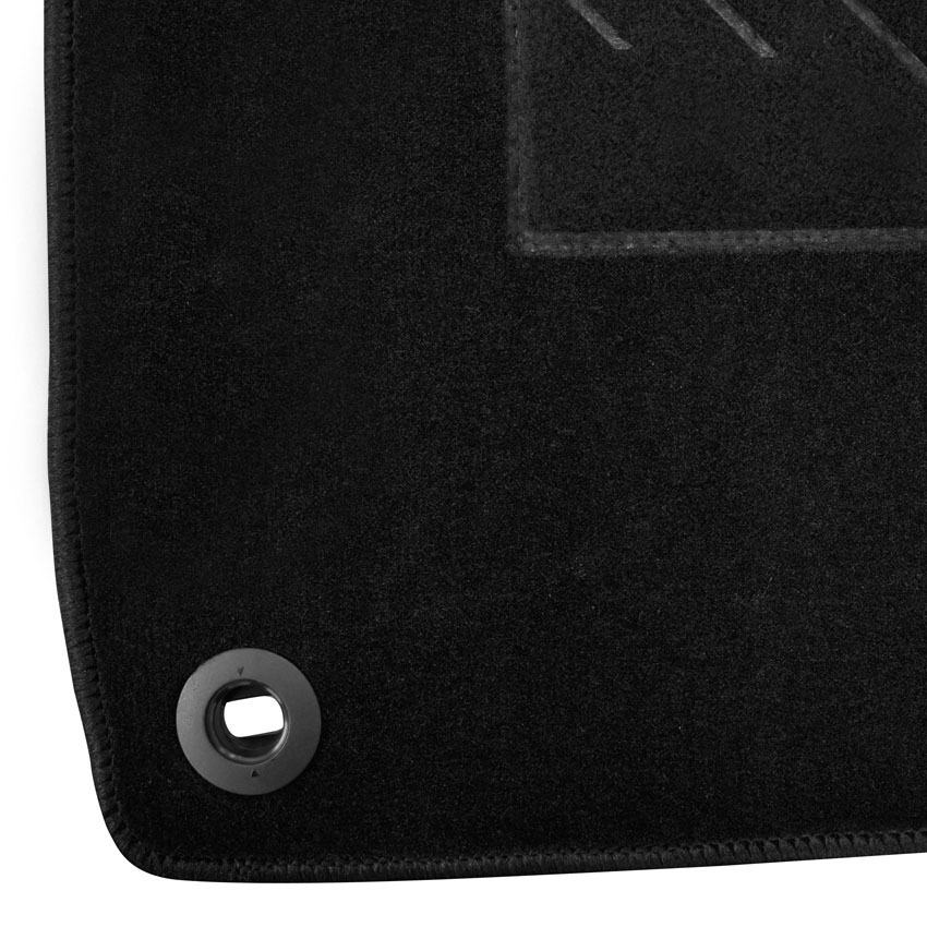 Πατάκια δαπέδου μοκέτας Tuft μαύρα για Honda Civic (IX) 5D 4τμχ