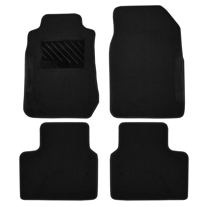 Πατάκια δαπέδου μοκέτας Tuft ανθρακί για Isuzu D-Max (II) 2D Extended Cab 4τμχ