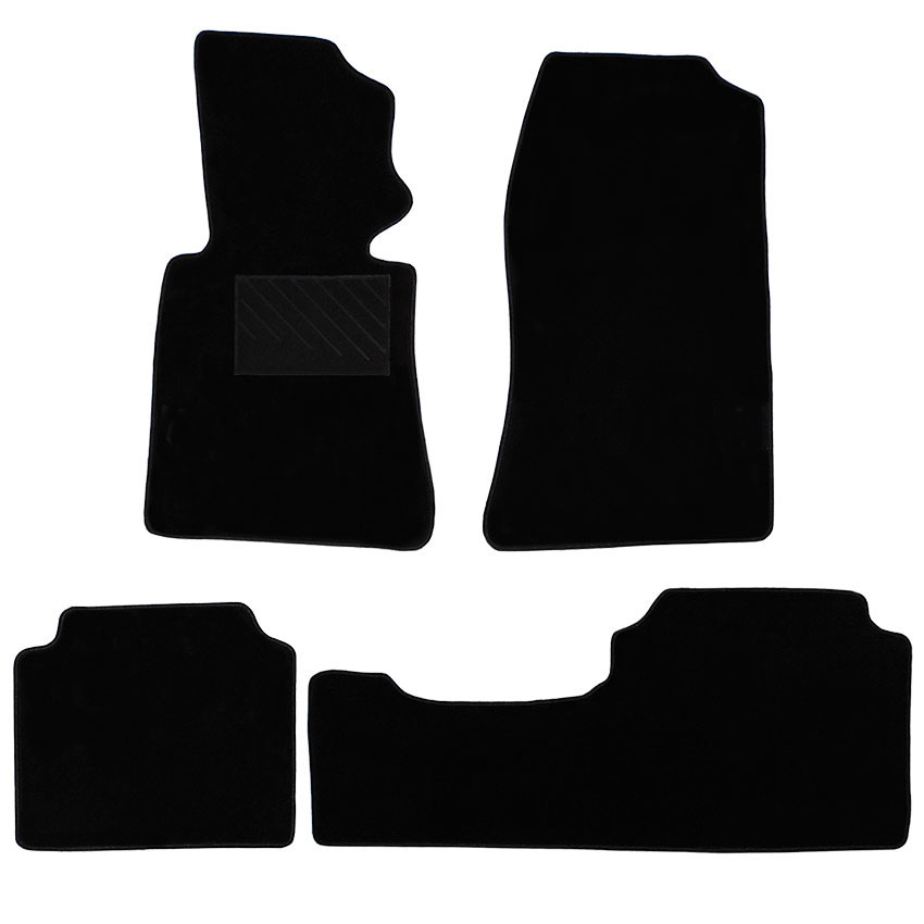 Μοκέτα Tuft μαύρη για Mercedes 190E (W201) 4τμχ