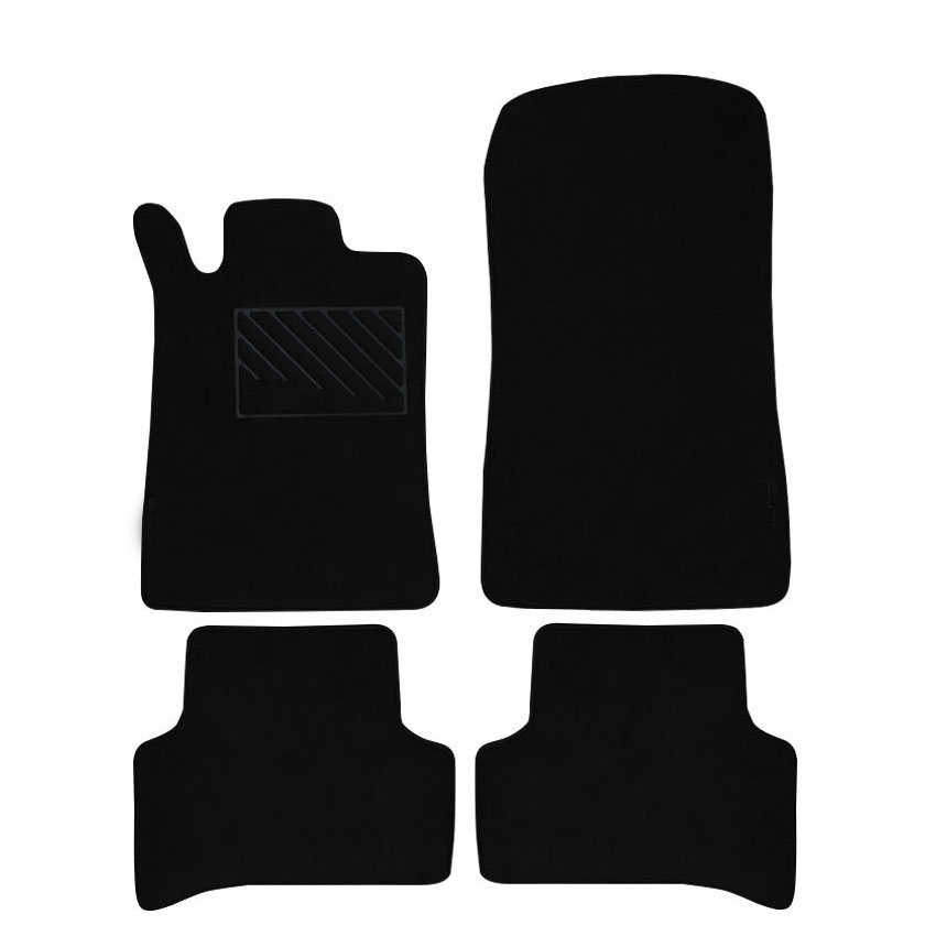 Μοκέτα Tuft μαύρη για Mercedes CLK (W208/C208) 4τμχ