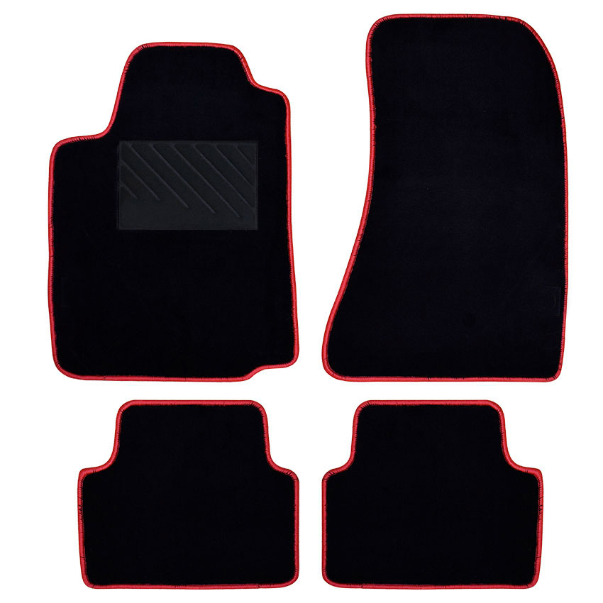 Πατάκια δαπέδου μοκέτας Tuft μαύρα για Alfa Romeo 159 4τμχ