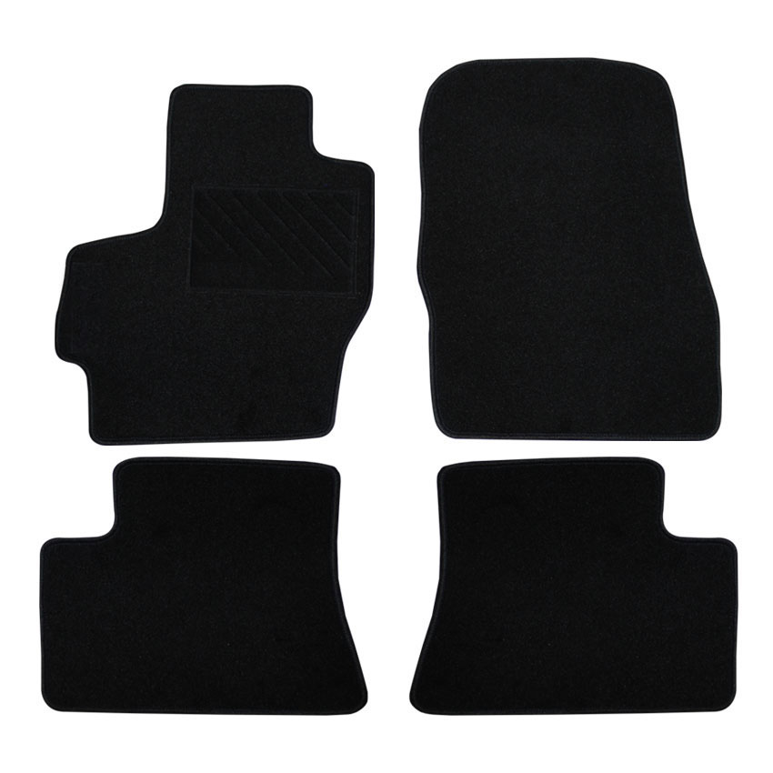Μοκέτα Tuft μαύρη για Mazda 3 (BL) με velcro 4τμχ
