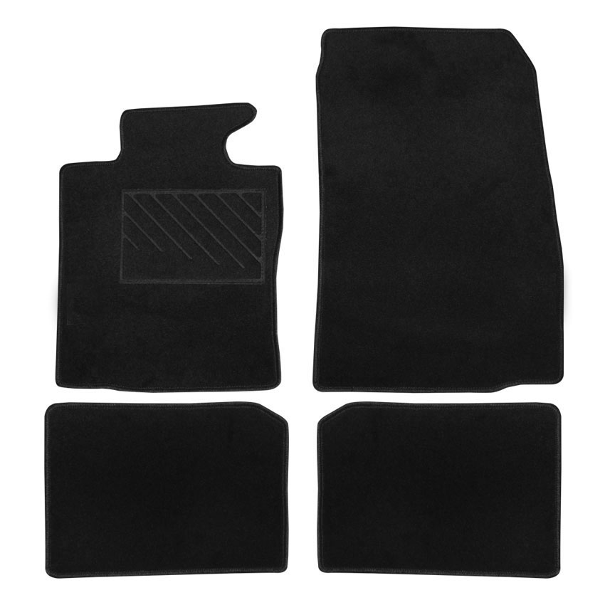 Πατάκια δαπέδου μοκέτας Tuft μαύρα για Mini Countryman (R60) 4τμχ