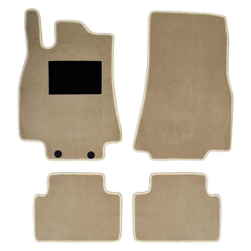 Πατάκια δαπέδου μοκέτας Tuft μπεζ για Mercedes A-Class (W169) 4τμχ