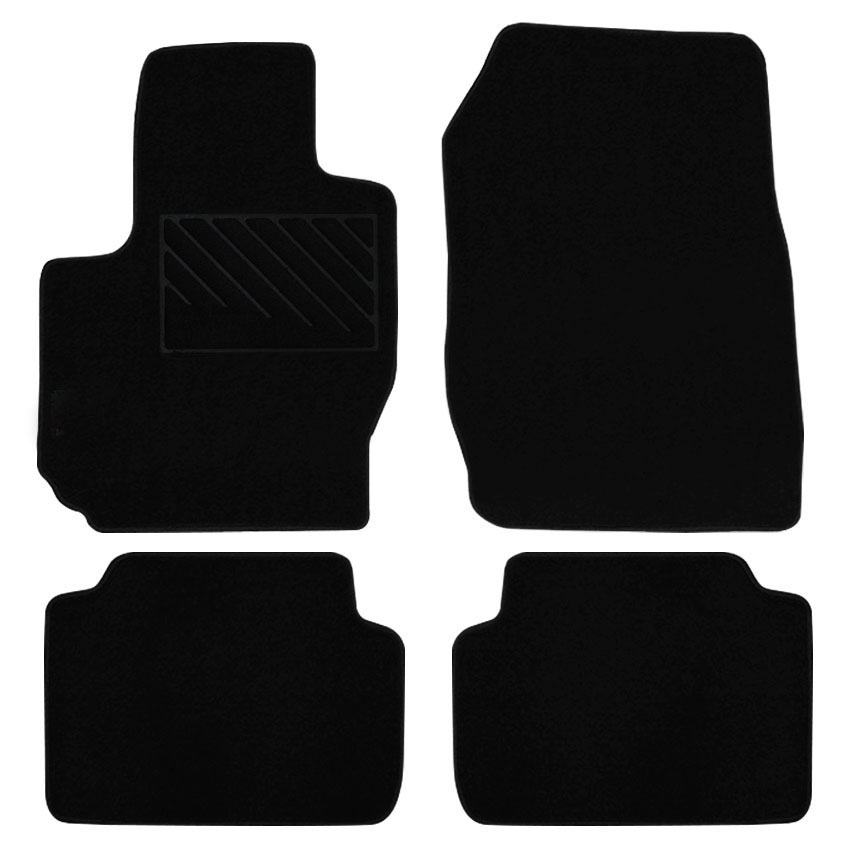 Μοκέτα Tuft μαύρη για Mitsubishi Colt 3D 4τμχ