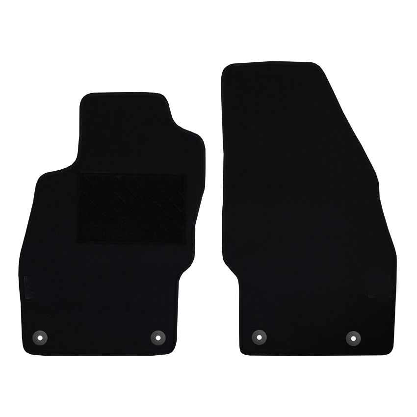 Ζεύγος μοκέτα tuft ανθρακί για Opel Corsa D/E με κουμπώματα