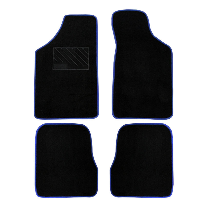 Μοκέτα Tuft μαύρη με μπλε ρέλι για Peugeot 106 / Peugeot 106 Rallye