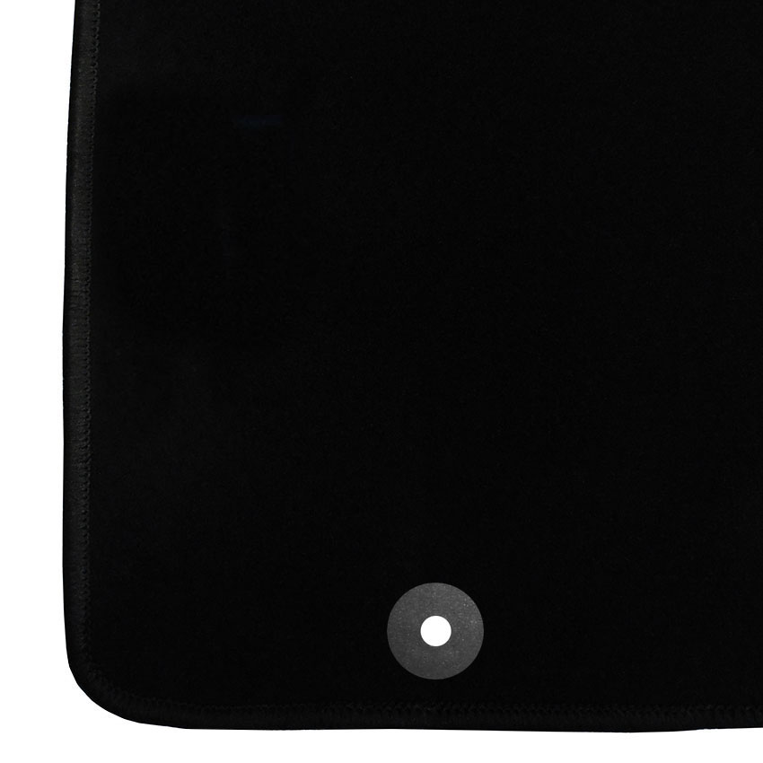 Μοκέτα Tuft μαύρη για Peugeot 206 / 206+ με στρογγυλά κουμπώματα 4τμχ