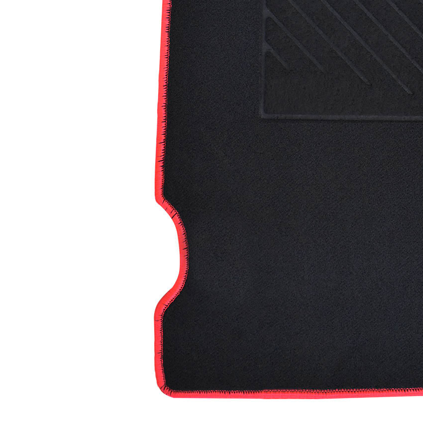 Πατάκια δαπέδου μοκέτας Tuft μαύρα για Peugeot 106 3D 4τμχ