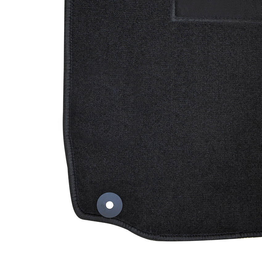 Πατάκια δαπέδου μοκέτας Tuft μαύρα για Opel Combo D 2τμχ