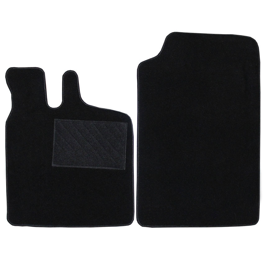 Μοκέτα Tuft μαύρη για Smart Fortwo (450) με velcro 2τμχ