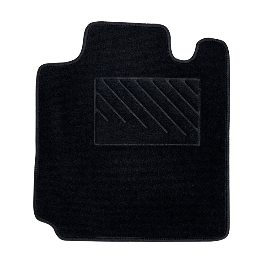 Πατάκια δαπέδου μοκέτας Tuft μαύρα για Toyota Yaris Verso 4τμχ