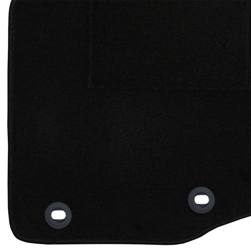 Μοκέτα Tuft μαύρη για Toyota Aygo II με οβάλ κουμπώματα 4τμχ