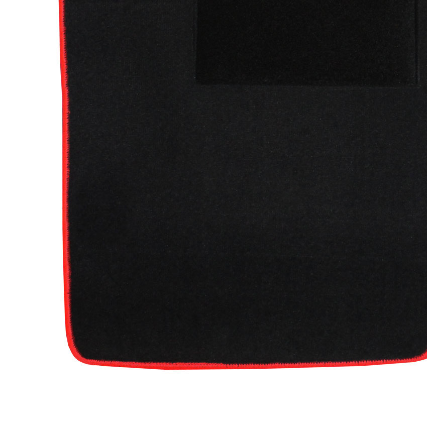 Μοκέτα Tuft ανθρακί με κόκκινο ρέλι για Toyota Corolla VIII (E11) 4τμχ