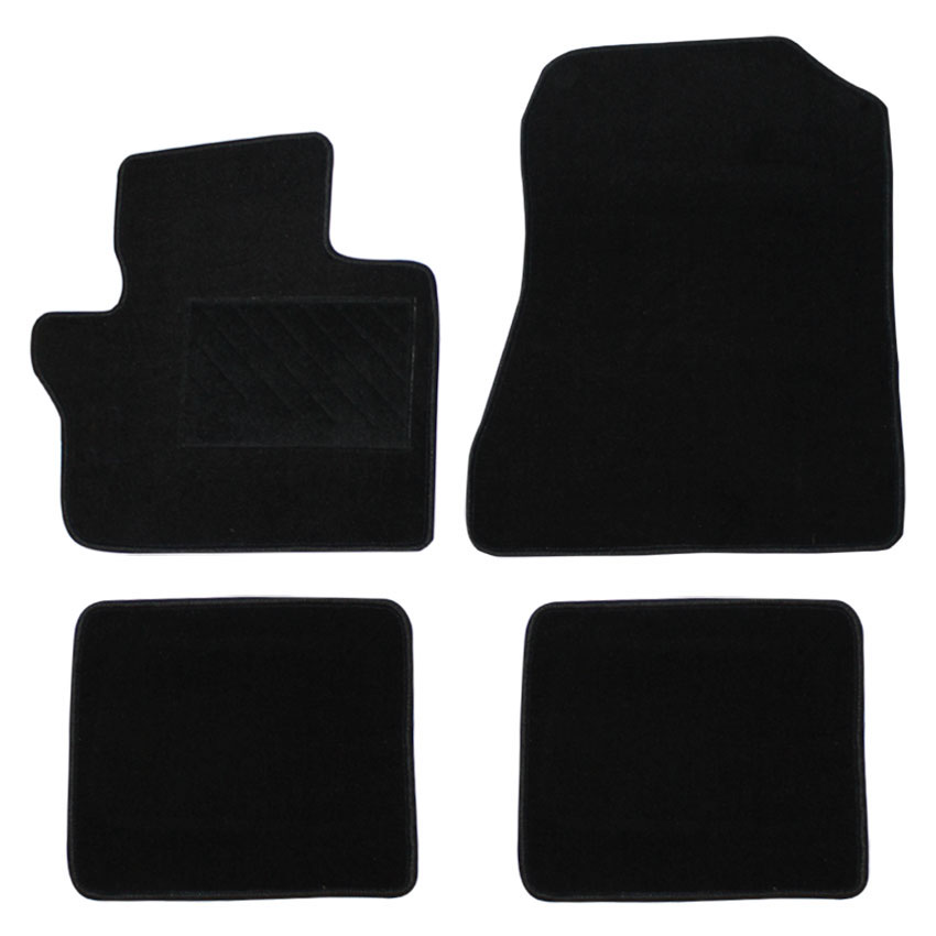 Μοκέτα Tuft μαύρη για Toyota IQ 4τμχ