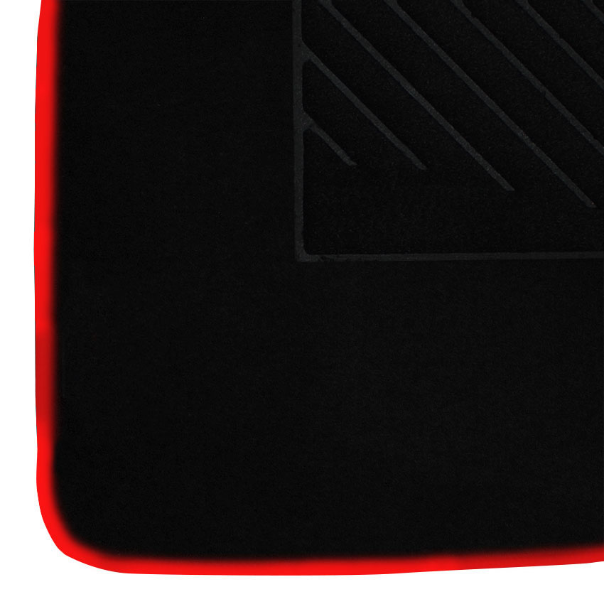 Μοκέτα Tuft μαύρη με κόκκινο ρέλι για Suzuki Grand Vitara (I) 3D 5τμχ