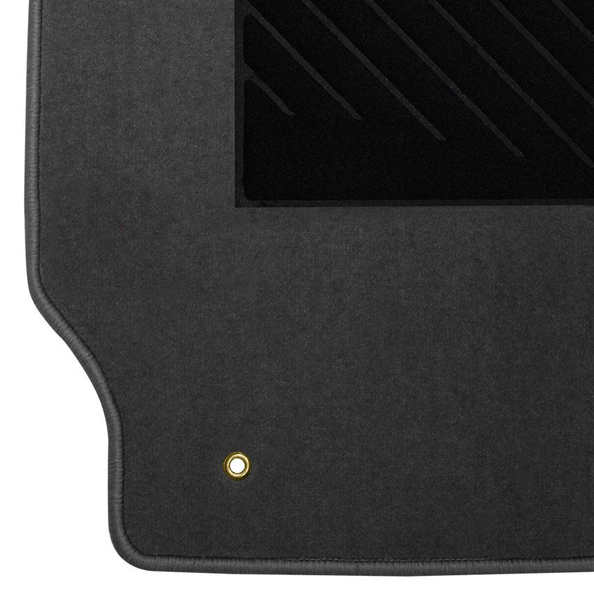 Μοκέτα Tuft γκρι για Toyota Corolla X 4D με κουμπώματα δαχτυλίδια 4τμχ