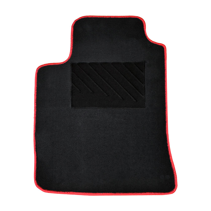 Μοκέτα Tuft ανθρακί με κόκκινο ρέλι για Toyota Corolla IX 4τμχ