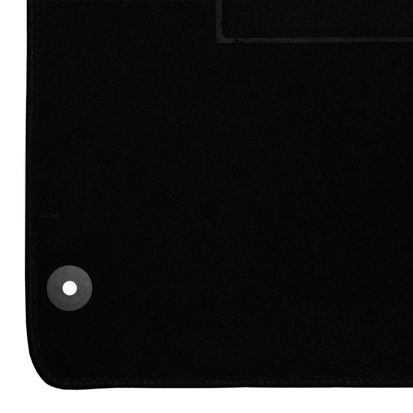 Μοκέτα Tuft μαύρη για VW Polo III με στρογγυλά κουμπώματα 4τμχ