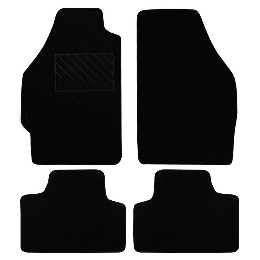 Μοκέτα Tuft μαύρη για Fiat Punto (188) 4τμχ