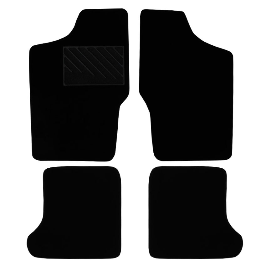 Μοκέτα Tuft μαύρη για Fiat Cinquecento 4τμχ