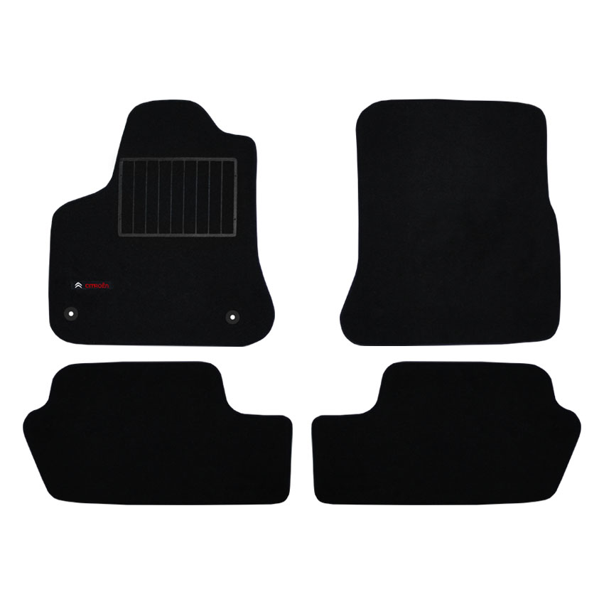 Μοκέτα Standard μαύρη για Citroen C4 Picasso I με κουμπώματα