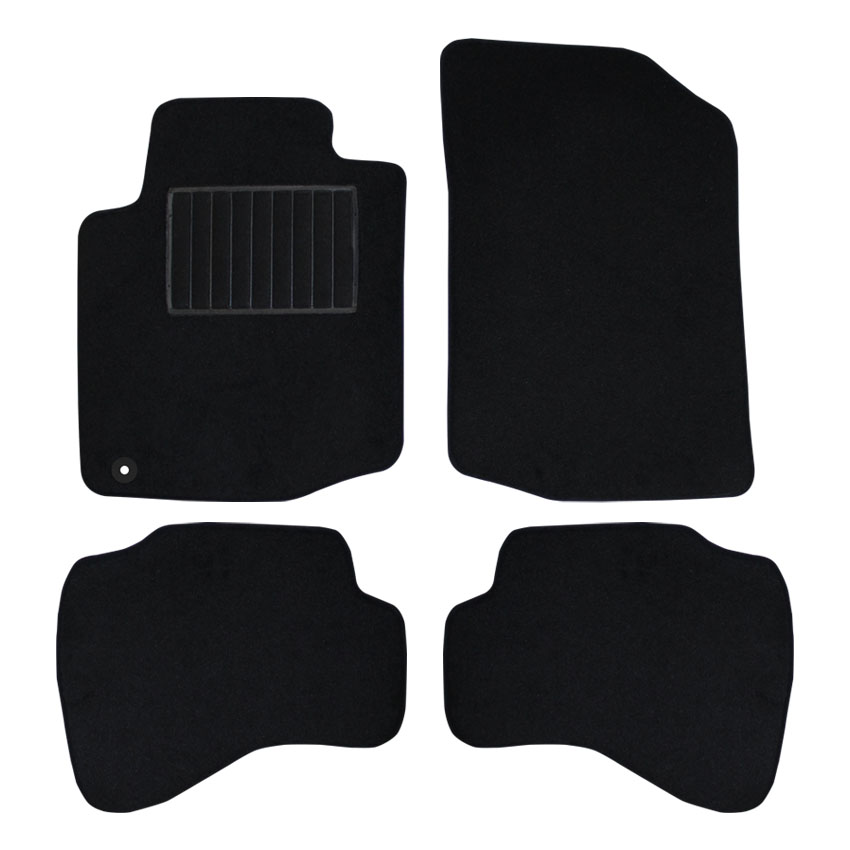 Μοκέτα Standard μαύρη για Citroen C1 / Toyota Aygo (I) / Peugeot 107 με κούμπωμα