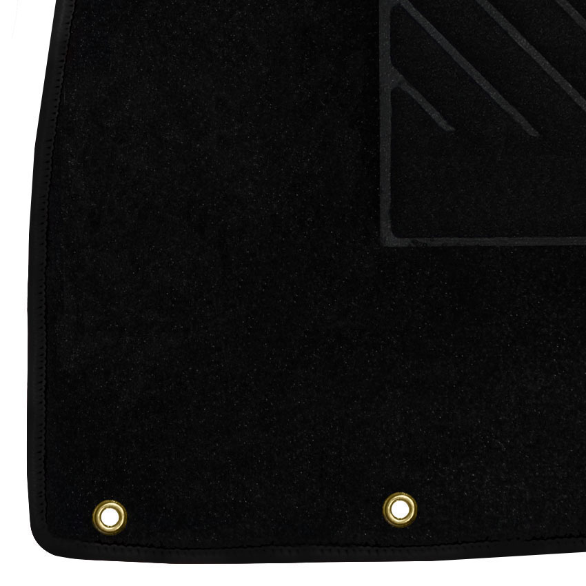 Μοκέτα Velgum μαύρη για Honda Civic VIII 5D με κουμπώματα δαχτυλίδια 4τμχ