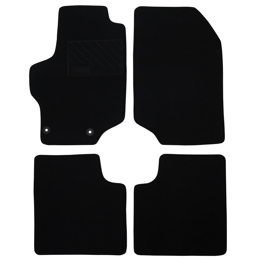 Μοκέτα Velgum μαύρη για Peugeot 301 με κουμπώματα