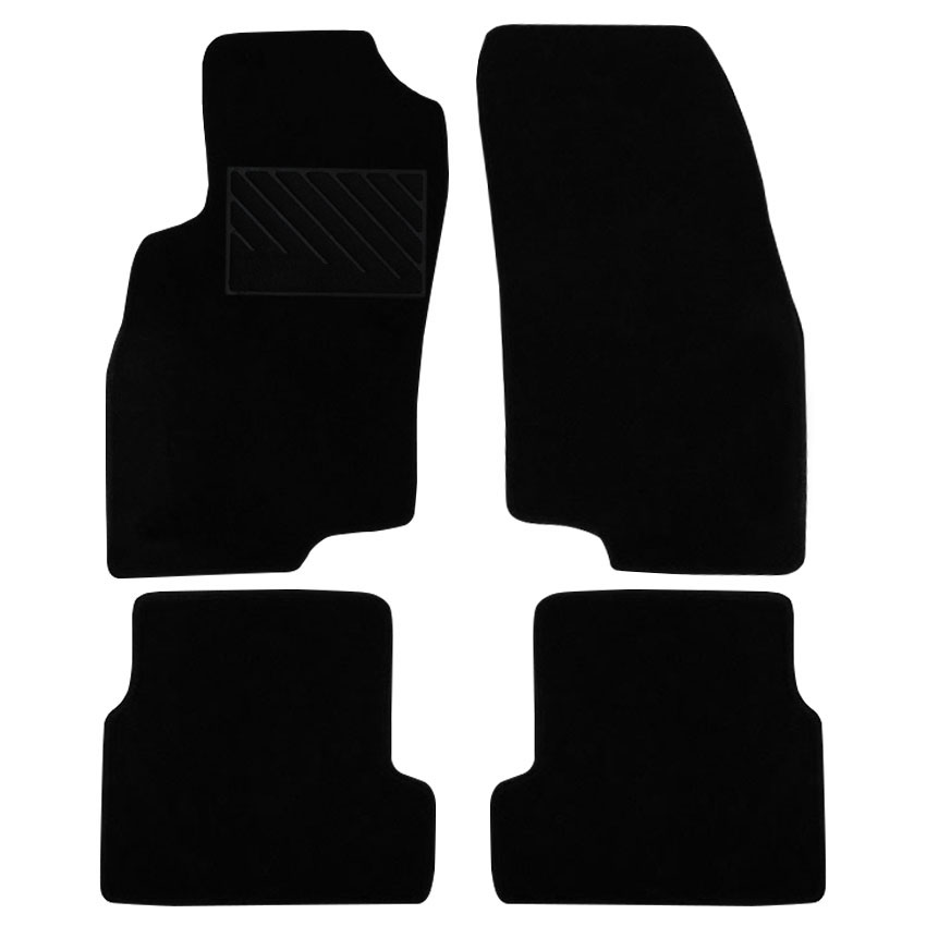 Μοκέτα Velgum μαύρη για Fiat Punto Evo 4τμχ