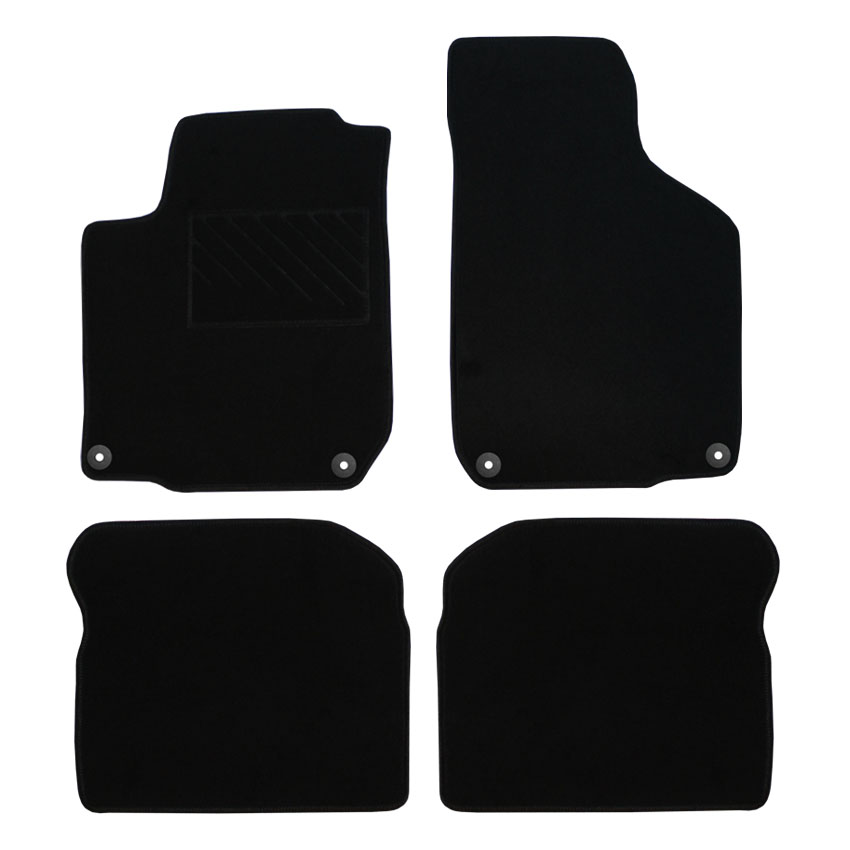 Μοκέτα Velgum μαύρη για VW Golf IV / Bora / New Beetle με κουμπώματα