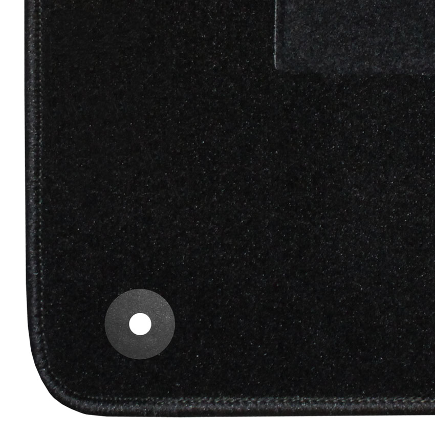 Μοκέτα Velgum μαύρη για Ford Focus (III) με στρογγυλά κουμπώματα