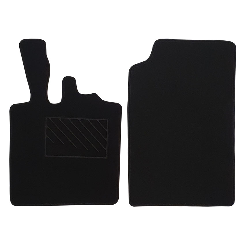 Ζεύγος μοκέτα Velgum μαύρη για Smart Fortwo (451)