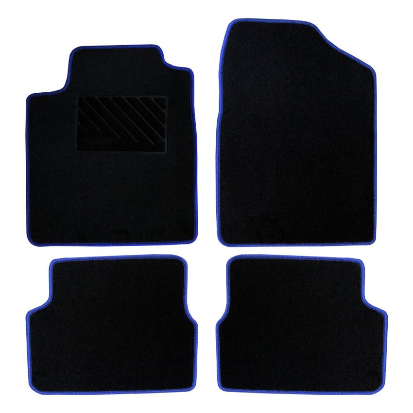 Μοκέτα Velgum μαύρη με μπλε ρέλι για Toyota Celica (VII)