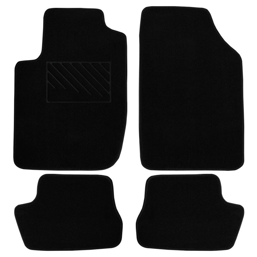 Μοκέτα Velgum μαύρη για Citroen C2 4τμχ
