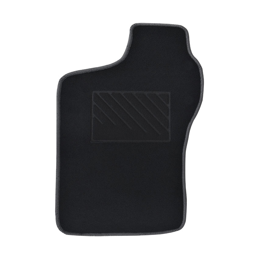 Πατάκια δαπέδου μοκέτας Velgum μαύρα για Fiat Coupe 4τμχ