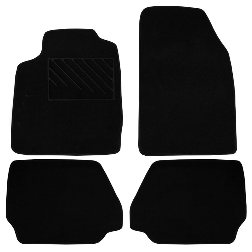 Μοκέτα Tuft μαύρη για Ford Fiesta VI 4τμχ