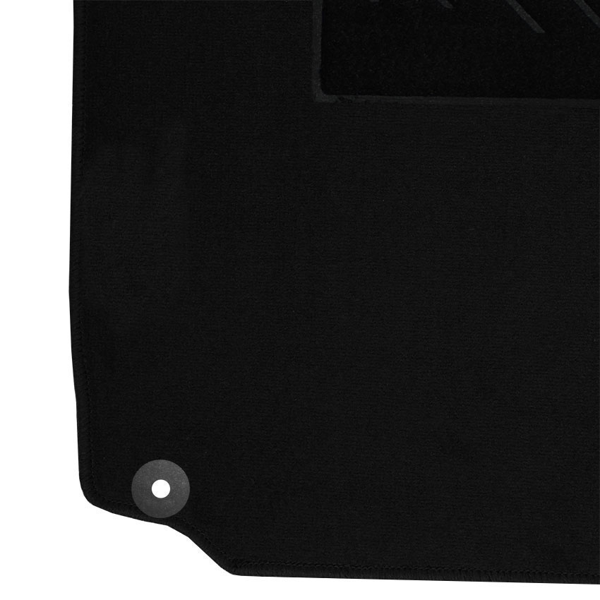 Μοκέτα Velgum μαύρη για Opel Corsa C με στρογγυλά κουμπώματα 4τμχ