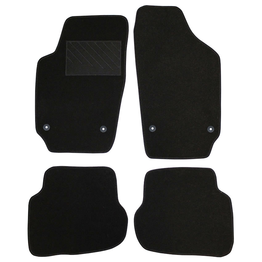 Μοκέτα Velgum σταχτί για Seat Ibiza III / Cordoba II με στρογγυλά κουμπώματα 4τμχ