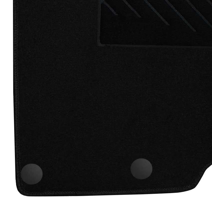Μοκέτα Velgum μαύρη για Nissan Qashqai II (J11) με στρογγυλά κουμπώματα 4τμχ