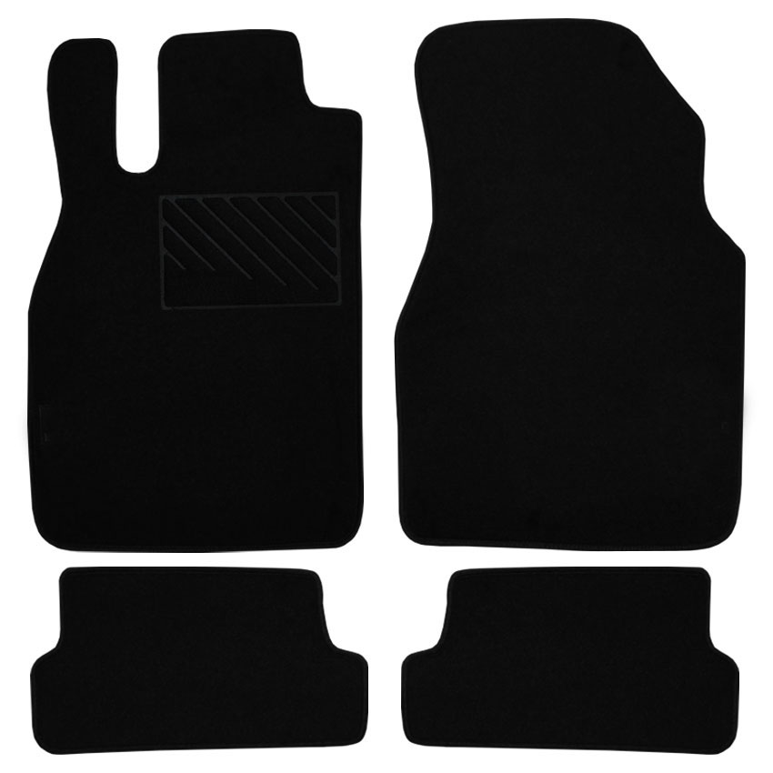 Μοκέτα Velgum μαύρη για Renault Megane II Cabrio 4τμχ