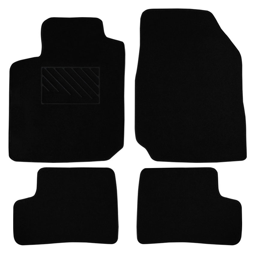 Μοκέτα Velgum μαύρη για Nissan Micra (K12) 4τμχ